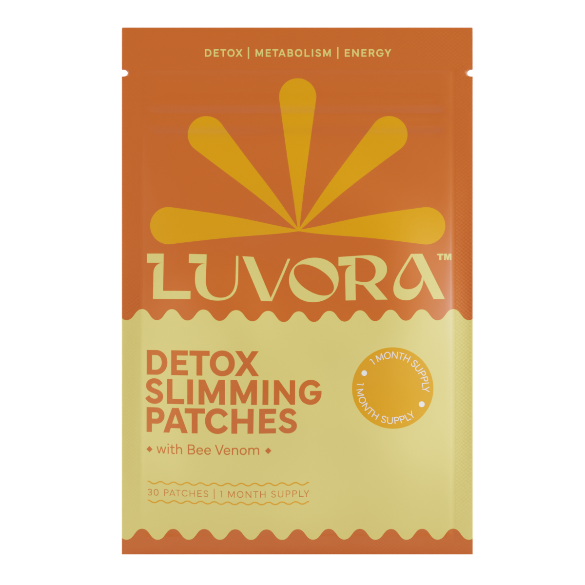 Luvora Detox Slimming Patches pouch with bee venom
